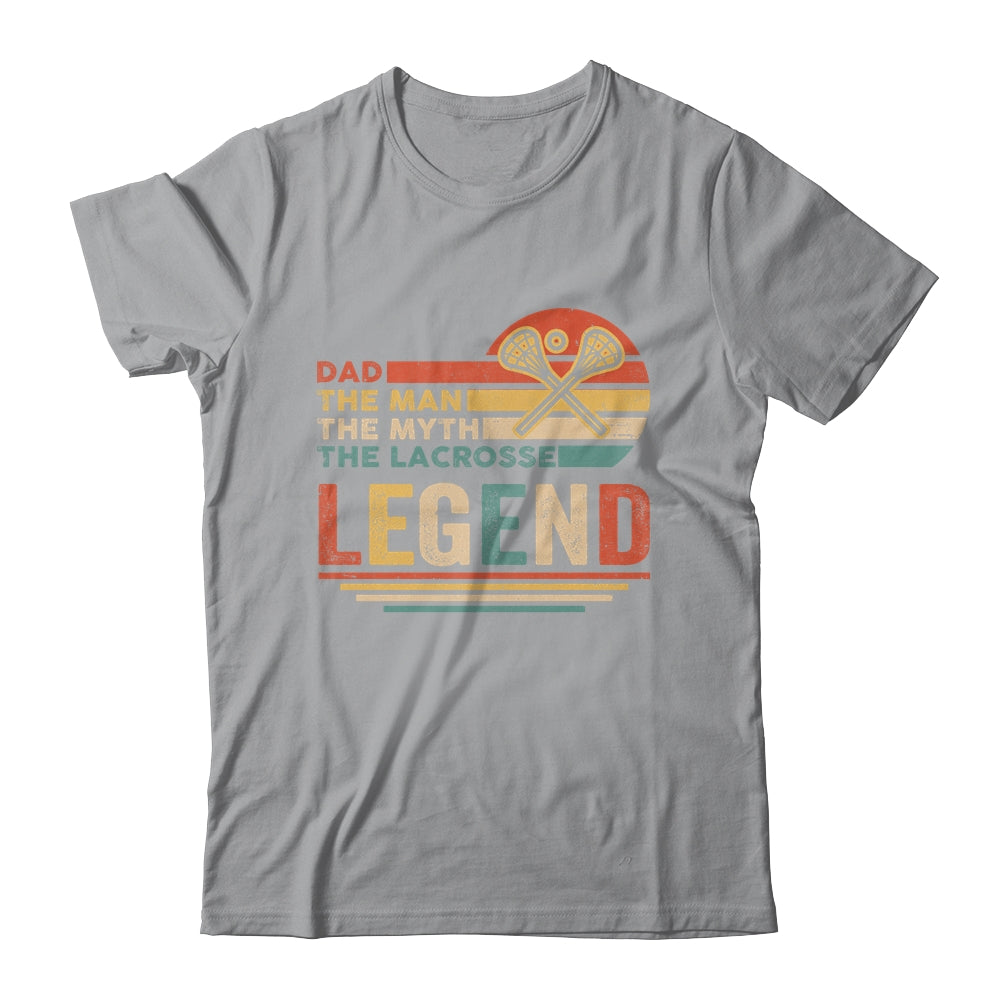 Vintage Lacrosse Dad The Man The Myth The Legend Shirt & Hoodie | siriusteestore