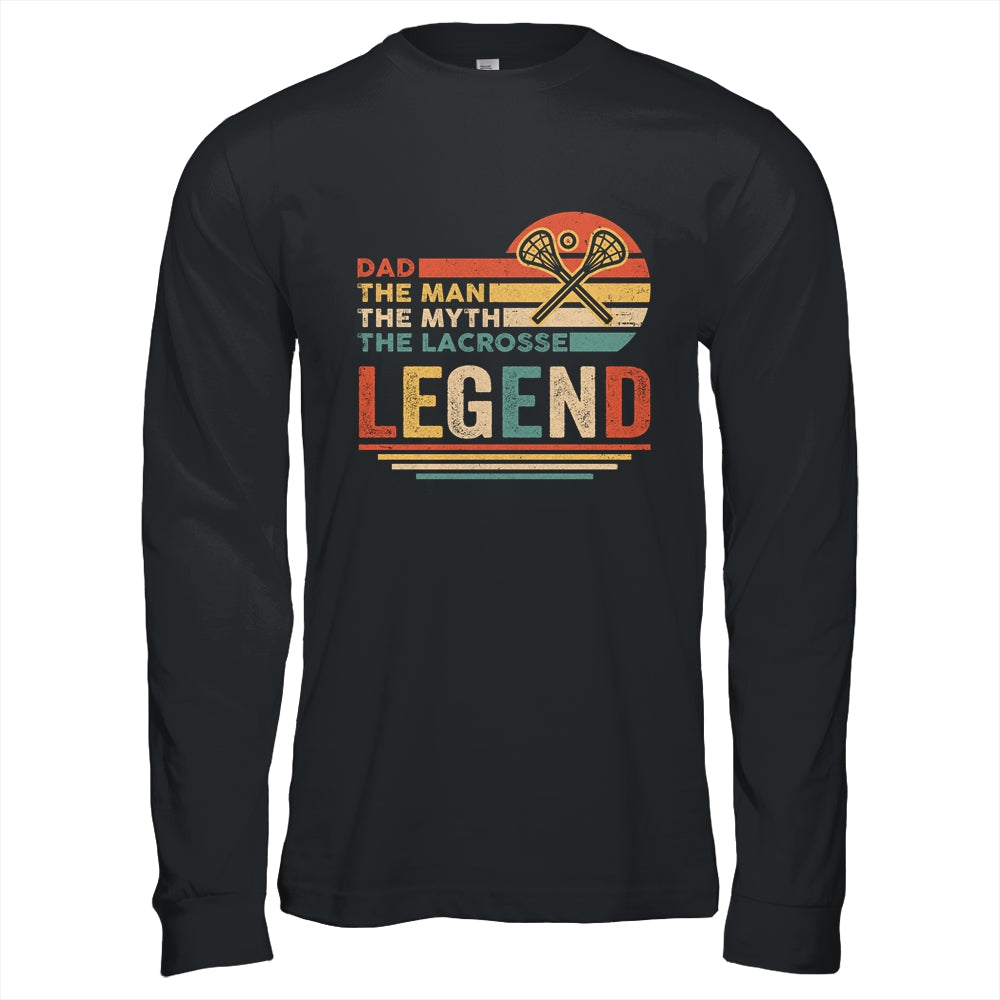 Vintage Lacrosse Dad The Man The Myth The Legend Shirt & Hoodie | siriusteestore