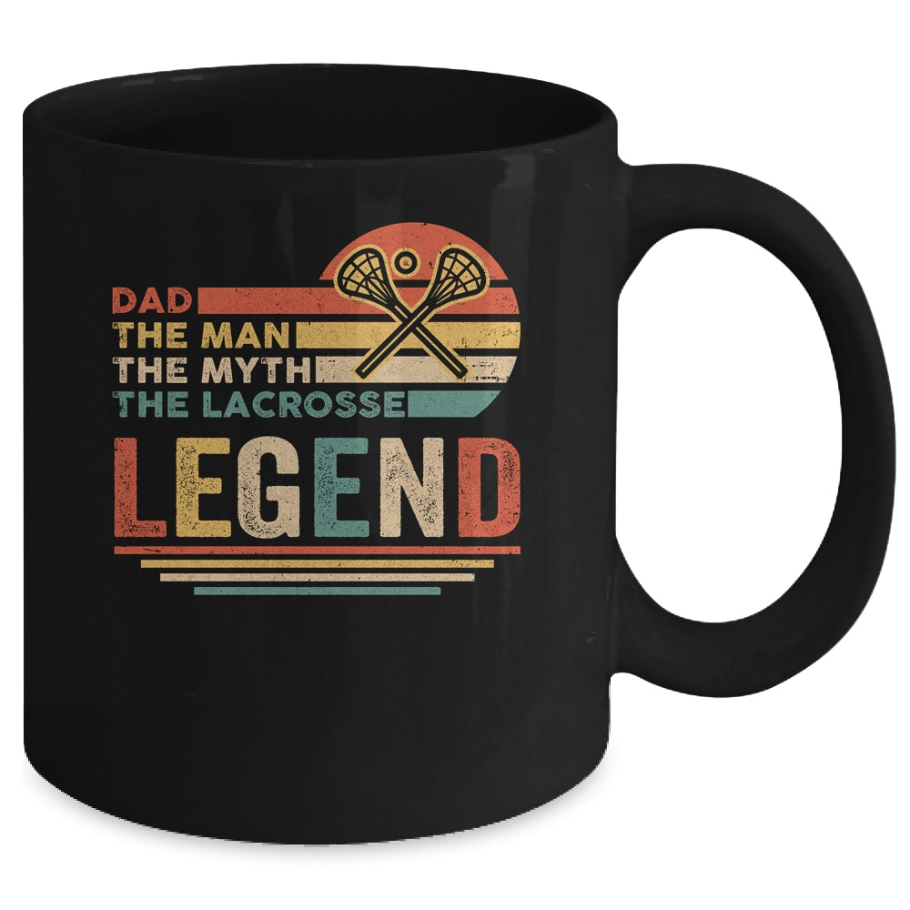 Vintage Lacrosse Dad The Man The Myth The Legend Mug | siriusteestore