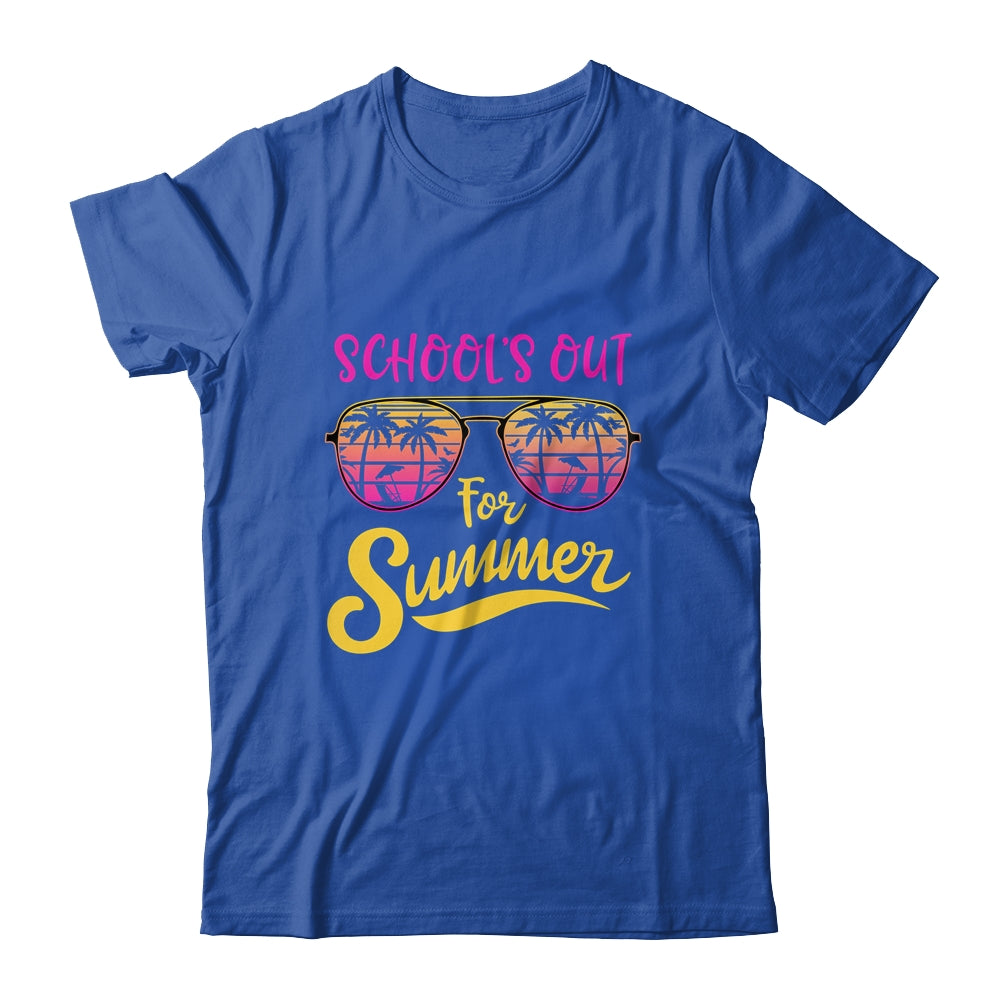 Vintage Last Day Of School Schools Out For Summer Teacher Shirt & Tank Top | siriusteestore