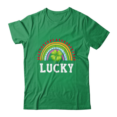 Vintage Lucky Shamrock Rainbow St Patricks Day Mens Womens Shirt & Hoodie | siriusteestore