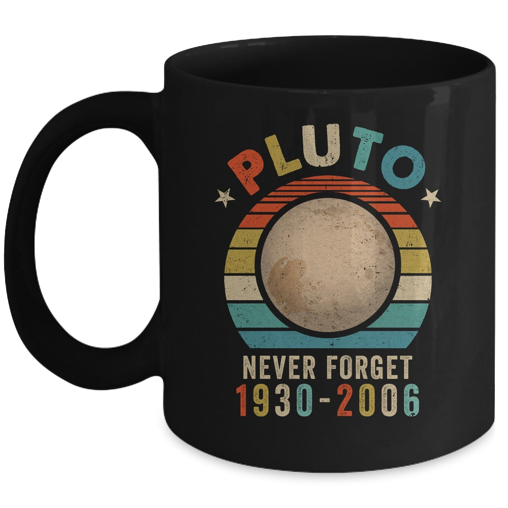 Vintage Never Forget Pluto Nerdy Astronomy Space Science Mug | siriusteestore