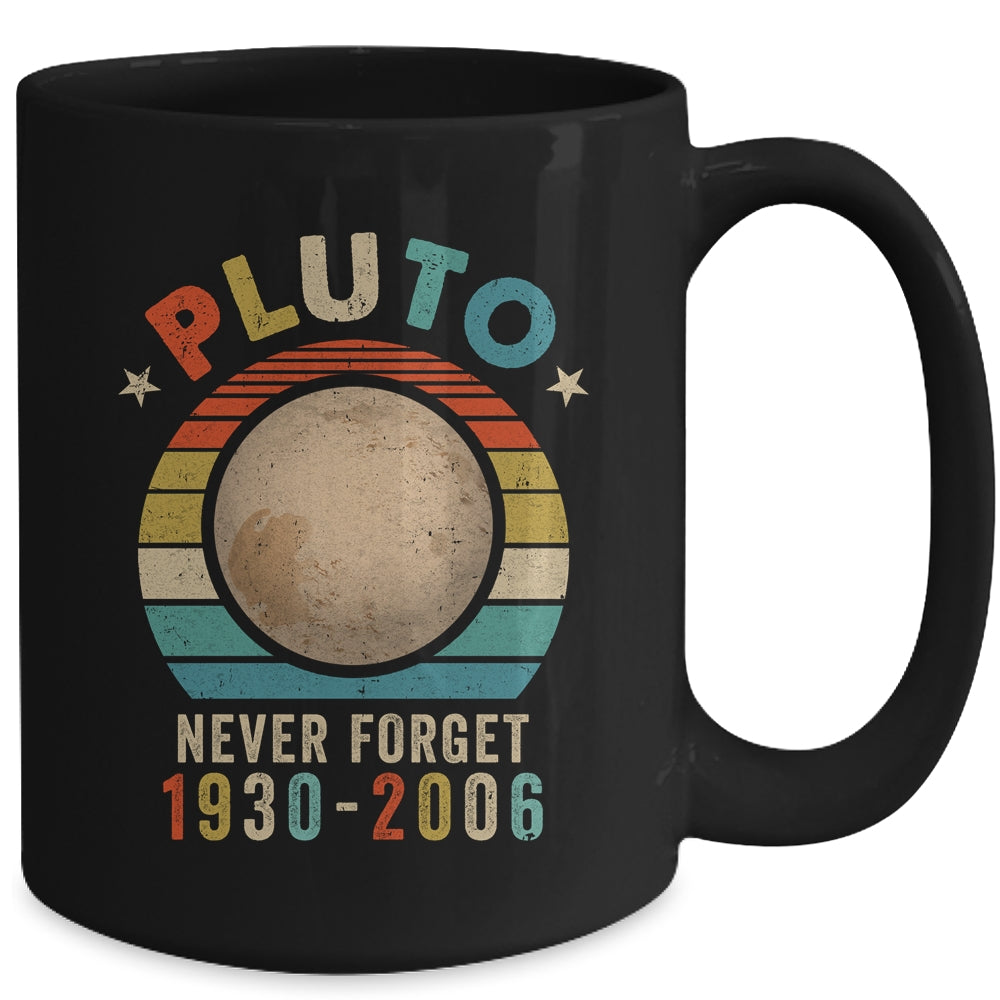 Vintage Never Forget Pluto Nerdy Astronomy Space Science Mug | siriusteestore