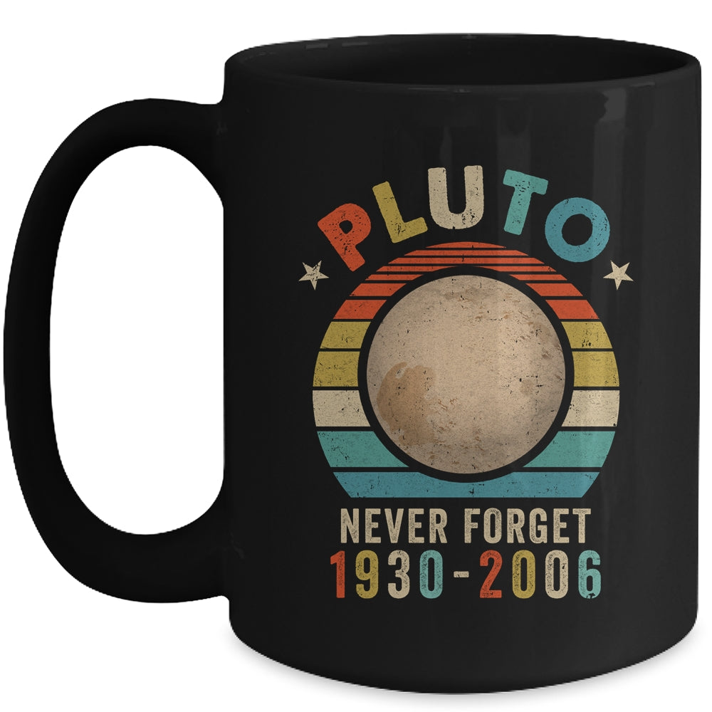 Vintage Never Forget Pluto Nerdy Astronomy Space Science Mug | siriusteestore