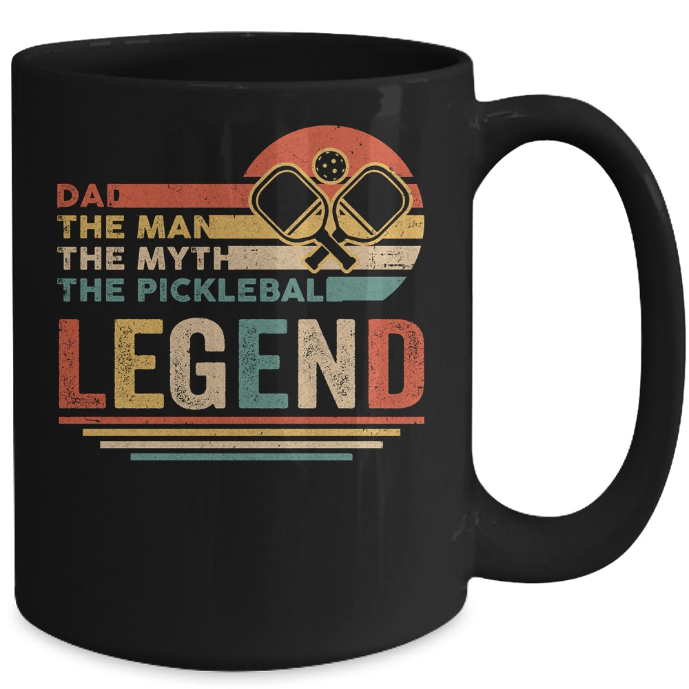 Vintage Pickleball Dad The Man The Myth The Legend Mug | siriusteestore