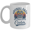 Vintage Pitbull Dad Like A Regular Dad But Cooler Funny Mug | siriusteestore
