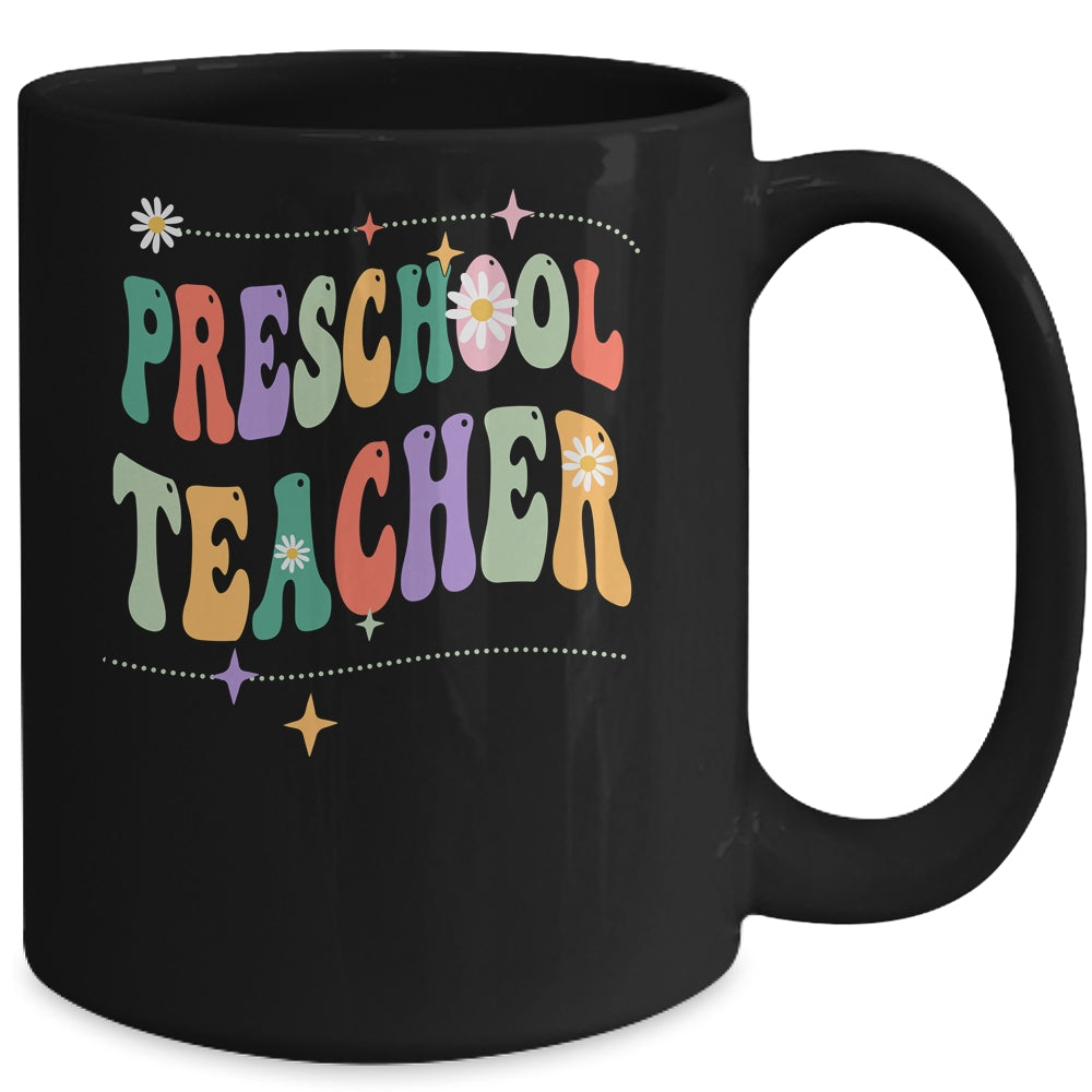 Vintage Preschool Teacher Back To School Mug | siriusteestore