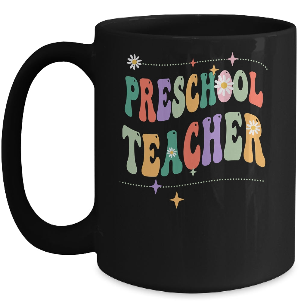 Vintage Preschool Teacher Back To School Mug | siriusteestore