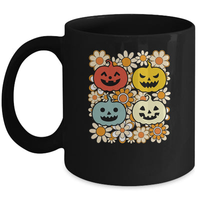 Vintage Retro Halloween Pumpkin Women Girls Funny Retro Mug | siriusteestore