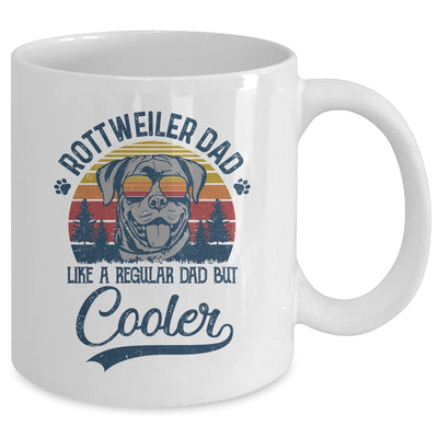 Vintage Rottweiler Dad Like A Regular Dad But Cooler Funny Mug | siriusteestore