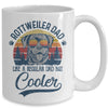 Vintage Rottweiler Dad Like A Regular Dad But Cooler Funny Mug | siriusteestore