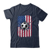 Vintage Soccer 4th of July Men USA American Flag Boys Shirt & Hoodie | siriusteestore