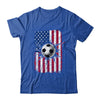 Vintage Soccer 4th of July Men USA American Flag Boys Shirt & Hoodie | siriusteestore