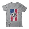 Vintage Soccer 4th of July Men USA American Flag Boys Shirt & Hoodie | siriusteestore
