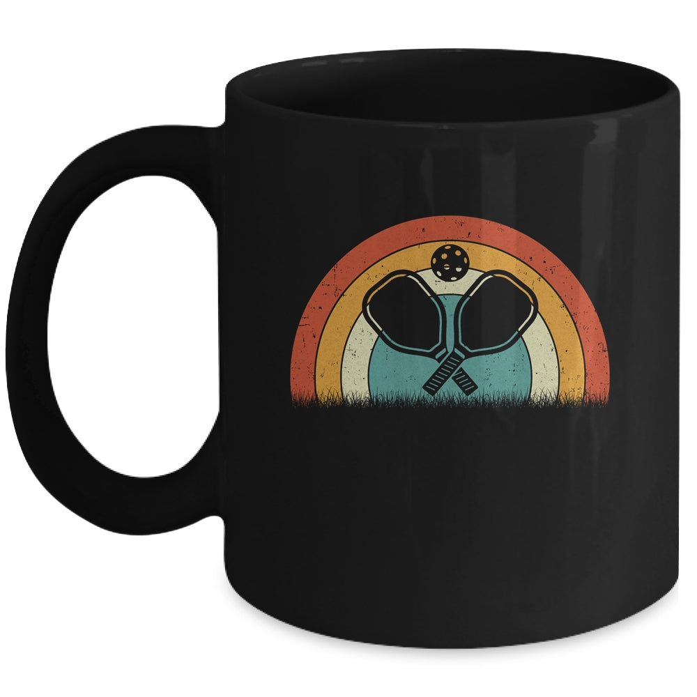 Vintage Sunset Pickleball Cool Pickleball Mug | siriusteestore