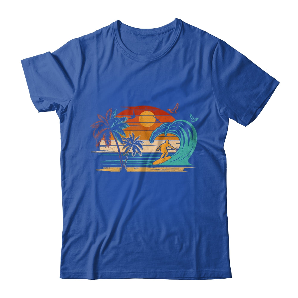 トップス Vintage Surf Shirt Vintage Surfer Retro Surfing Beach Surf Shirt & Tank Top