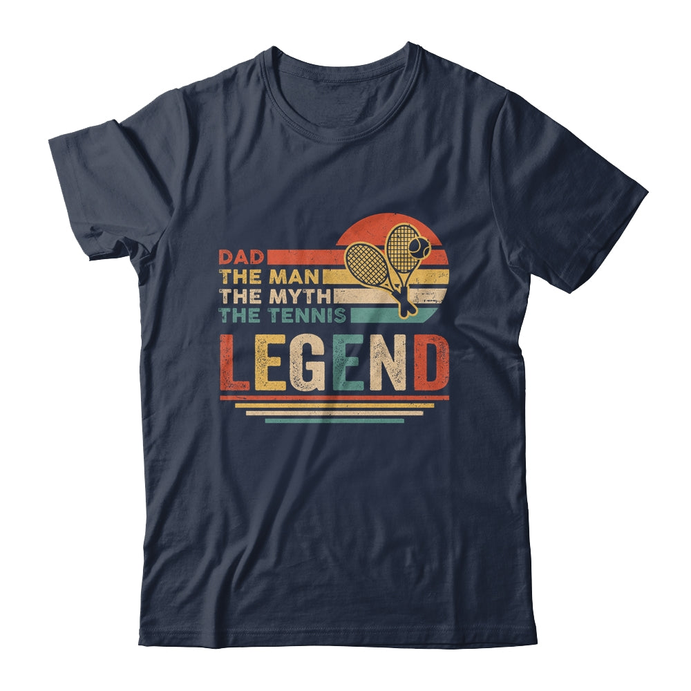 Vintage Tennis Dad The Man The Myth The Legend Shirt & Hoodie | siriusteestore