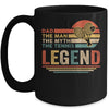 Vintage Tennis Dad The Man The Myth The Legend Mug | siriusteestore