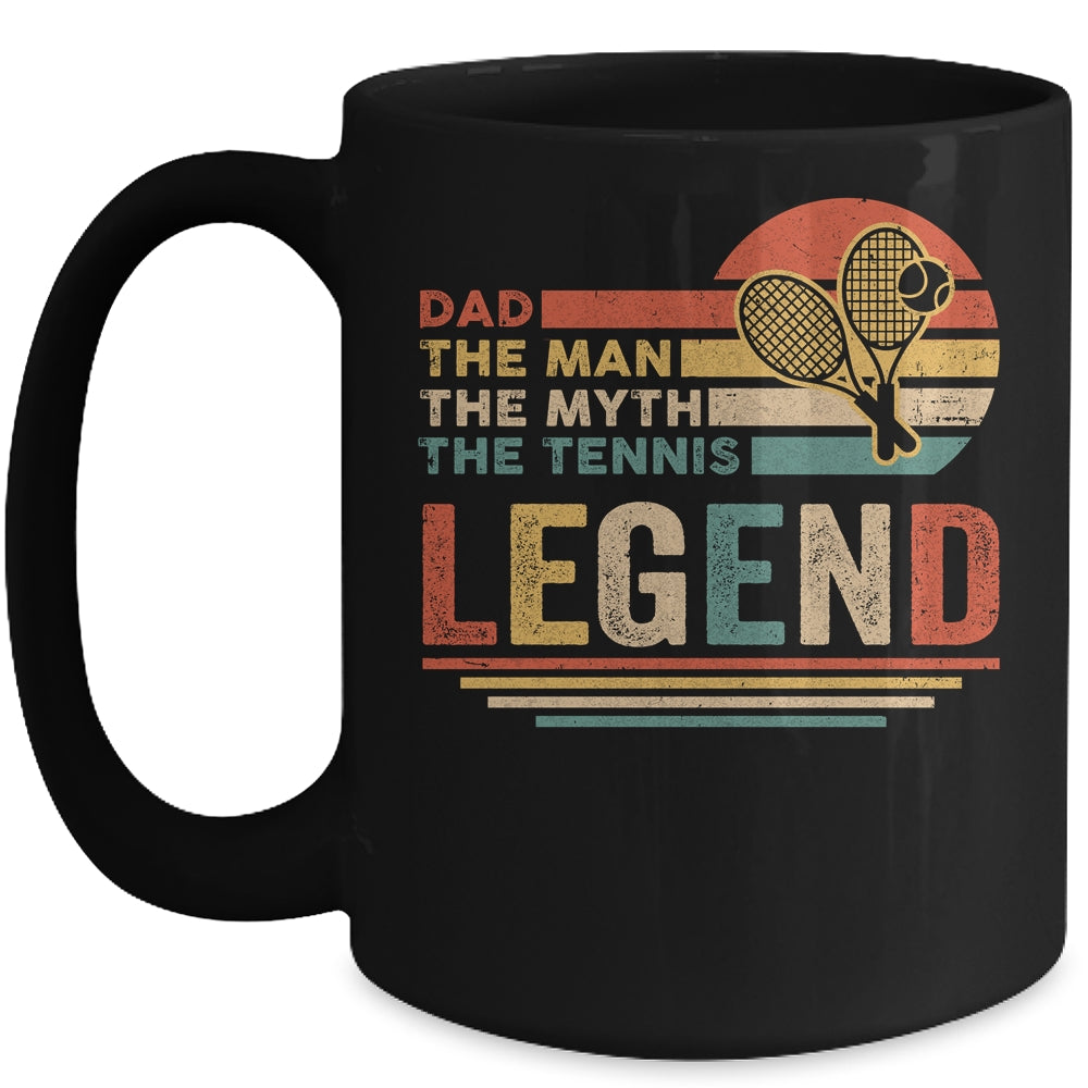 Vintage Tennis Dad The Man The Myth The Legend Mug | siriusteestore