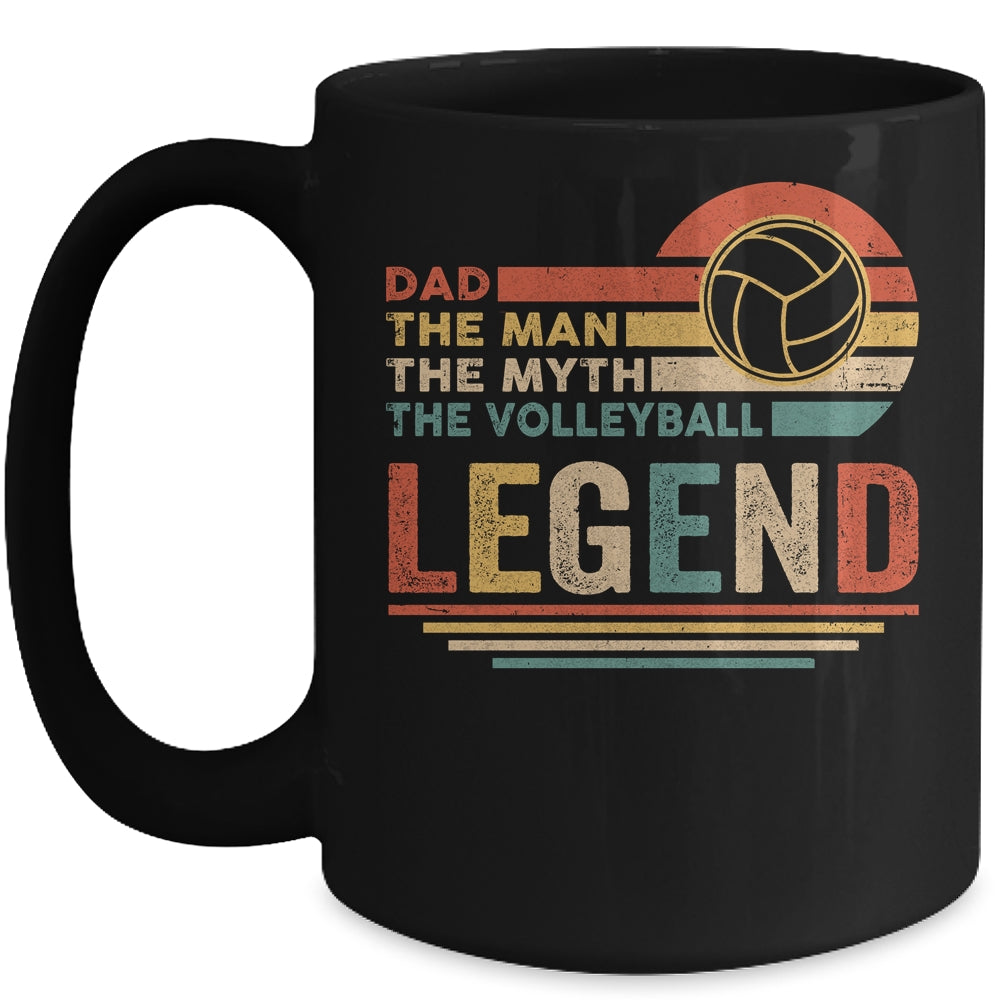 Vintage Volleyball Dad The Man The Myth The Legend Mug | siriusteestore
