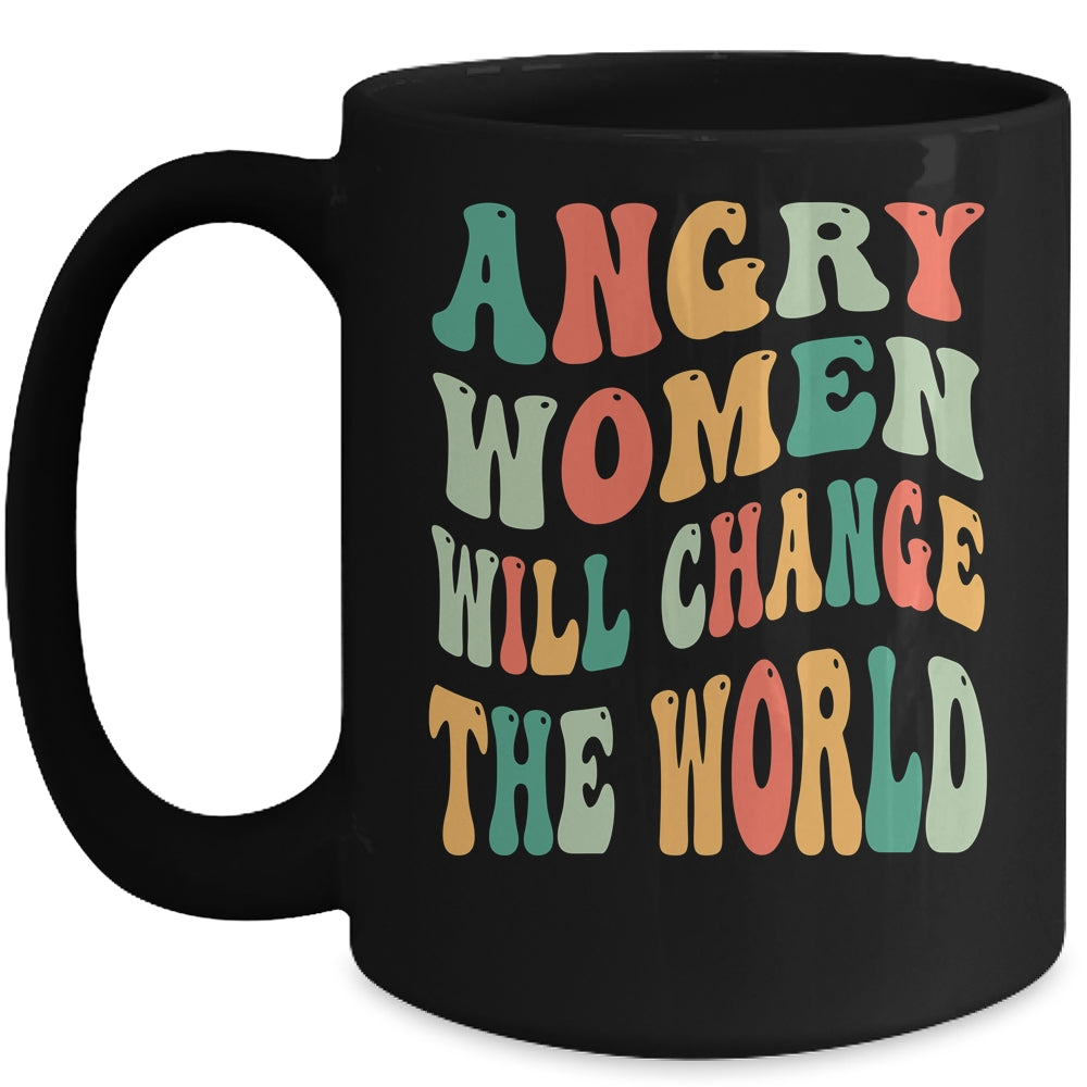 Vintage Woman Rights Angry Women Will Change World Mug | siriusteestore