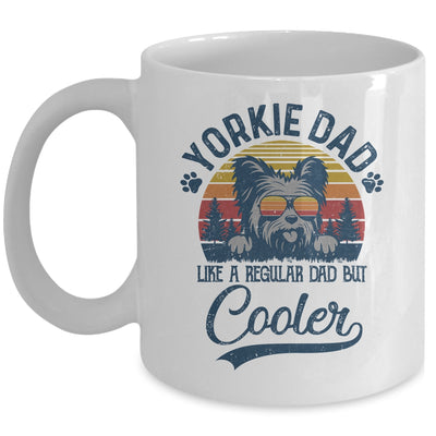 Vintage Yorkie Dad Like A Regular Dad But Cooler Funny Mug | siriusteestore