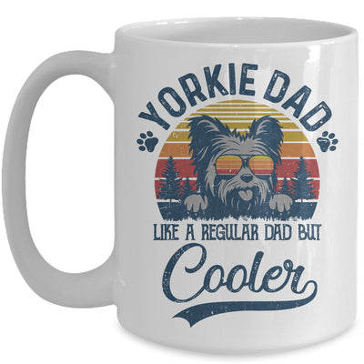 Vintage Yorkie Dad Like A Regular Dad But Cooler Funny Mug | siriusteestore