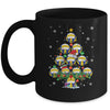 Volleyball Christmas Tree Santa Pickleball X Mas Lights Mug | siriusteestore