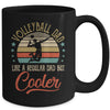 Volleyball Dad Like A Regular Dad Cooler Vintage Fathers Day Mug | siriusteestore