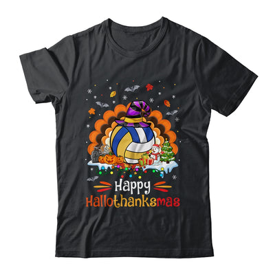 Volleyball Halloween Christmas Thanksgiving Hallothanksmas Shirt & Sweatshirt | siriusteestore