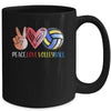 Volleyball Player Girls Peace Love Volleyball Women Mug | siriusteestore