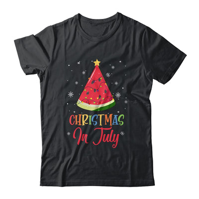 Watermelon Christmas Tree Christmas In July Summer Vacation Shirt & Tank Top | siriusteestore