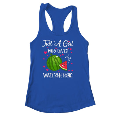 Watermelon For Girls Just A Girl Who Loves Watermelons Shirt & Tank Top | siriusteestore