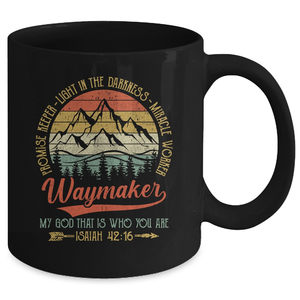 Waymaker Miracle Worker Promise Keeper Christian Mug | siriusteestore