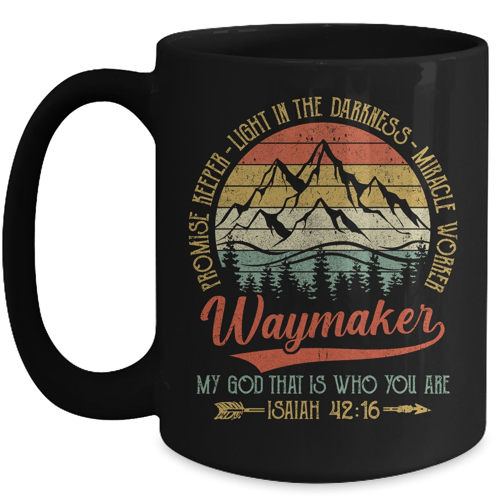 Waymaker Miracle Worker Promise Keeper Christian Mug | siriusteestore