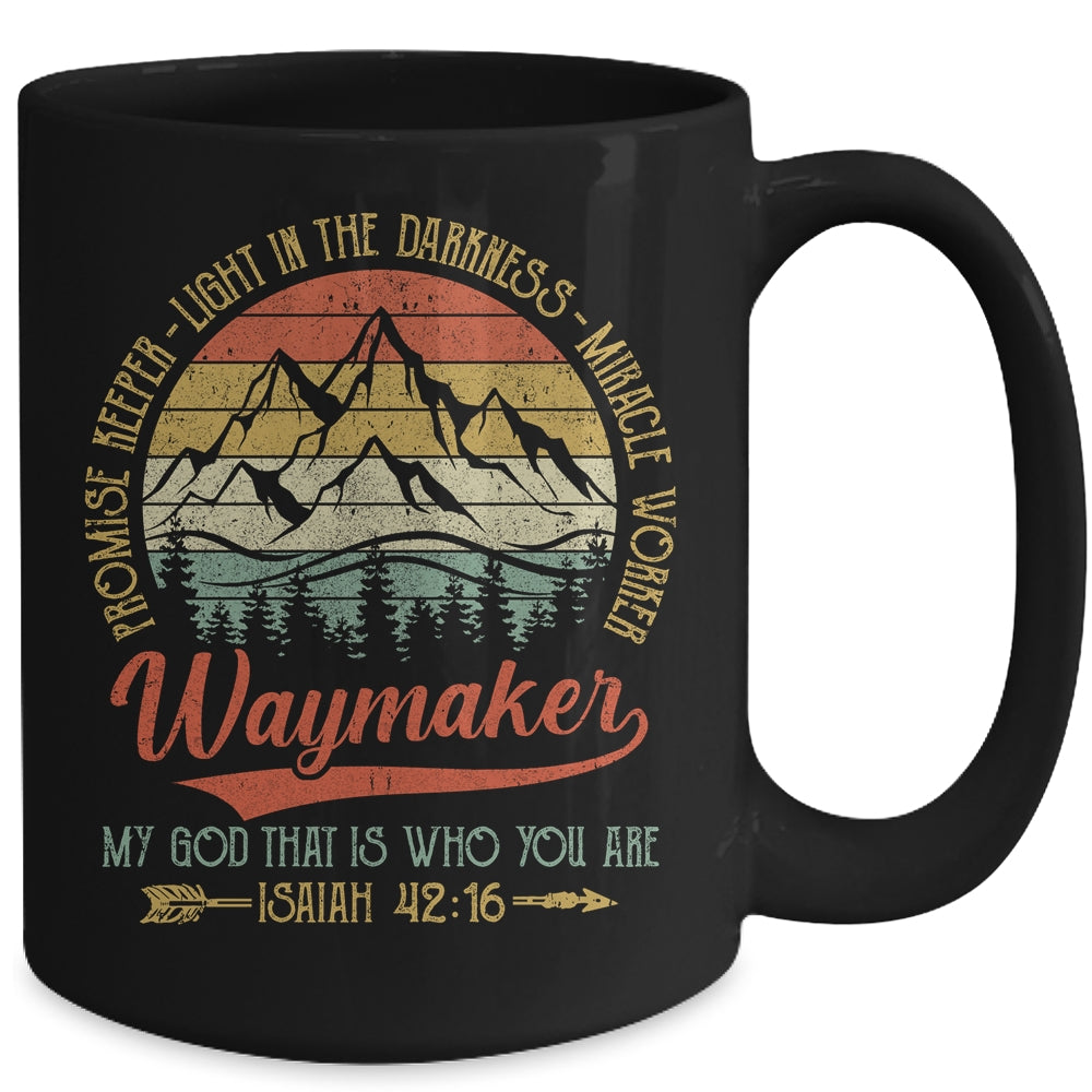 Waymaker Miracle Worker Promise Keeper Christian Mug | siriusteestore
