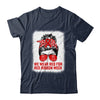 We Wear Red For Red Ribbon Week Awareness Messy Bun Teacher Shirt & Hoodie | siriusteestore