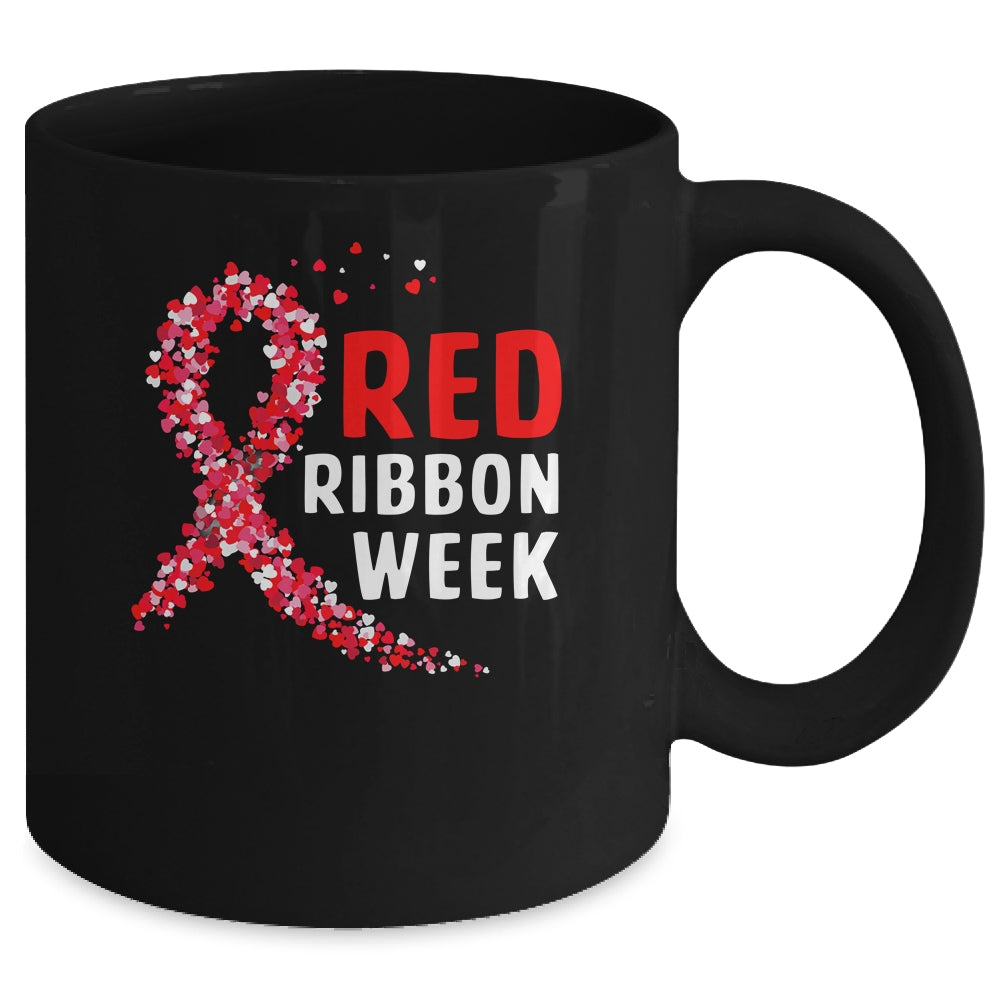 We Wear Red For Red Ribbon Week Awareness Mug | siriusteestore