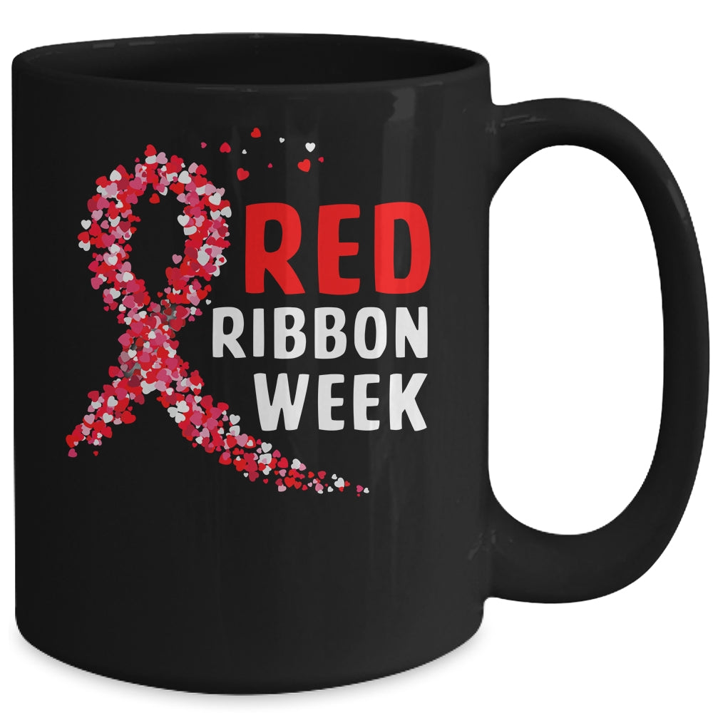 We Wear Red For Red Ribbon Week Awareness Mug | siriusteestore