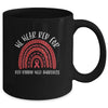 We Wear Red For Red Ribbon Week Awareness Rainbow Mug | siriusteestore