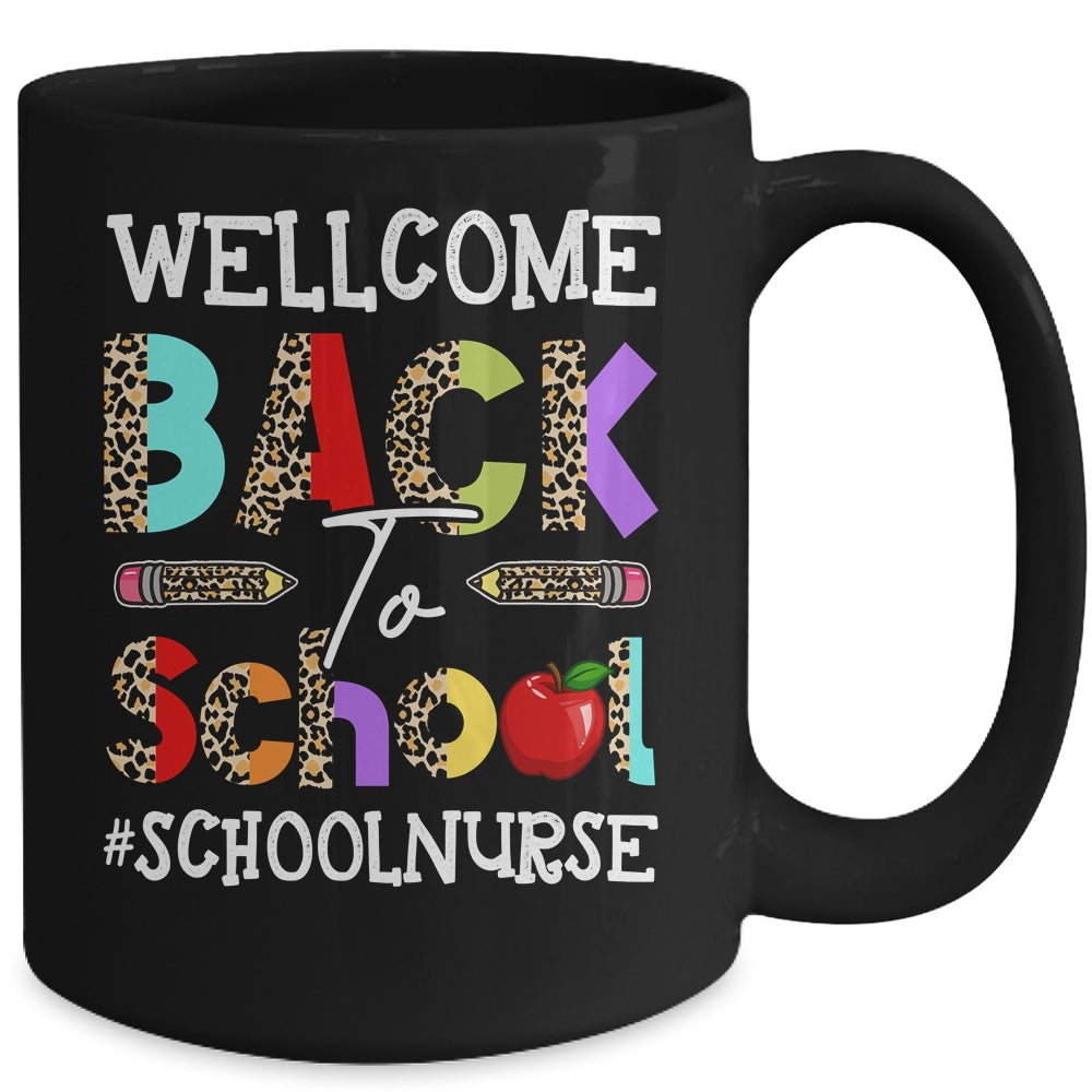 Welcome Back To School Nurse First Day Of School Leopard Mug | siriusteestore