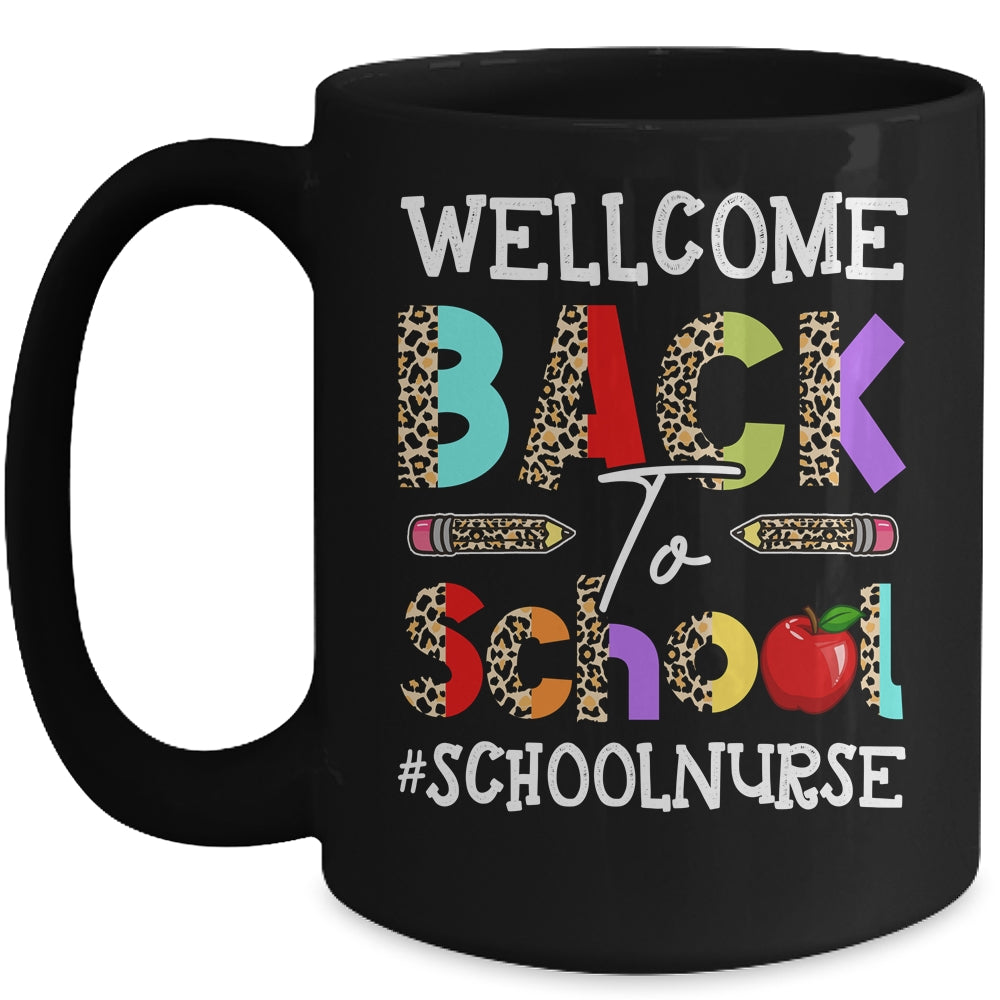 Welcome Back To School Nurse First Day Of School Leopard Mug | siriusteestore