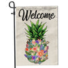 Welcome Pineapple Flower Floral Flag House Summer Warming | siriusteestore