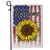 Welcome Sunflower US Flag Farmhouse Spring Summer | siriusteestore