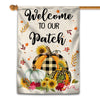 Welcome To Our Patch Flag Pumpkins for Law Farmhouse | siriusteestore