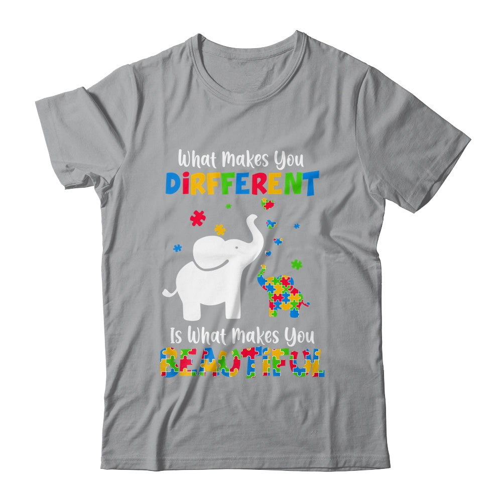 What Makes You Different Autism Child Elephant Mom Awareness Shirt & Hoodie | siriusteestore