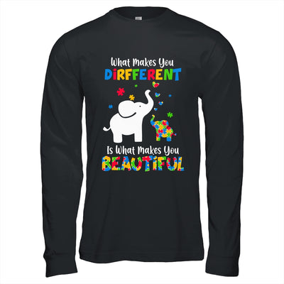 What Makes You Different Autism Child Elephant Mom Awareness Shirt & Hoodie | siriusteestore