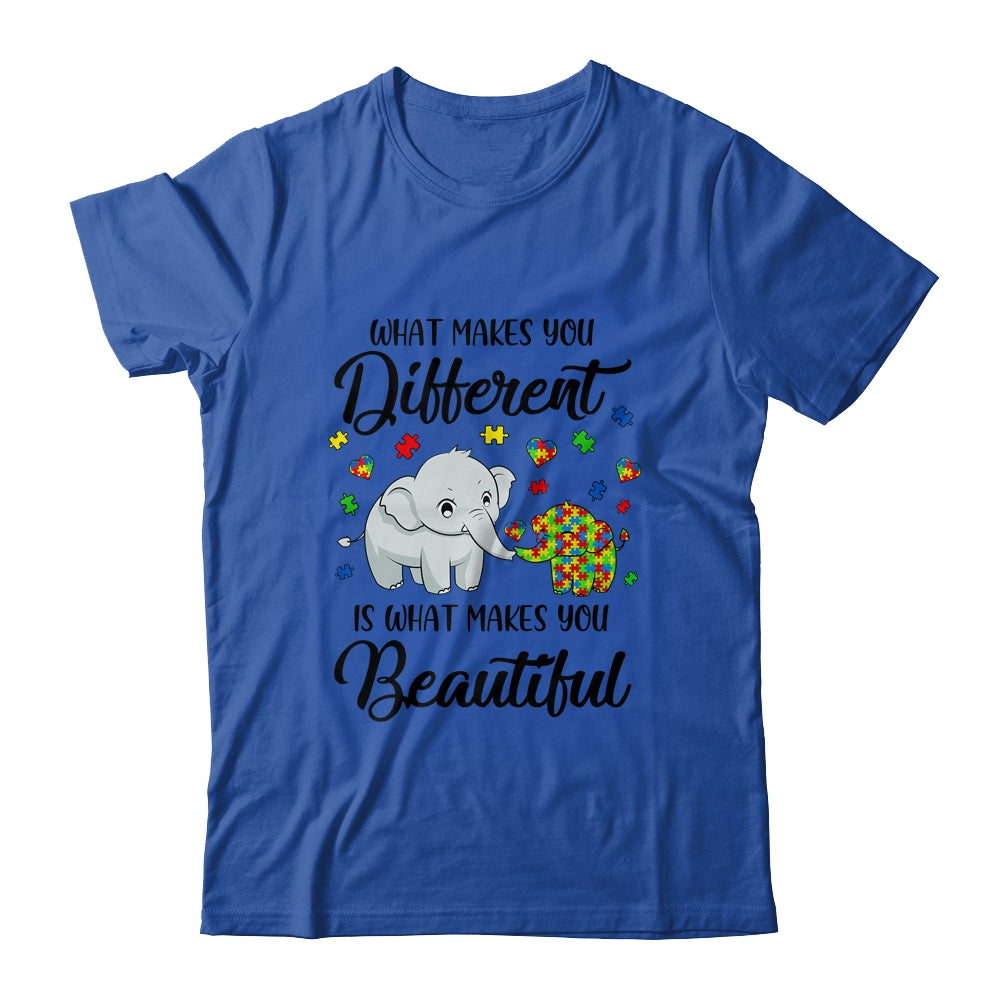 What Makes You Different Elephant Mom Autism Child Awareness Shirt & Hoodie | siriusteestore