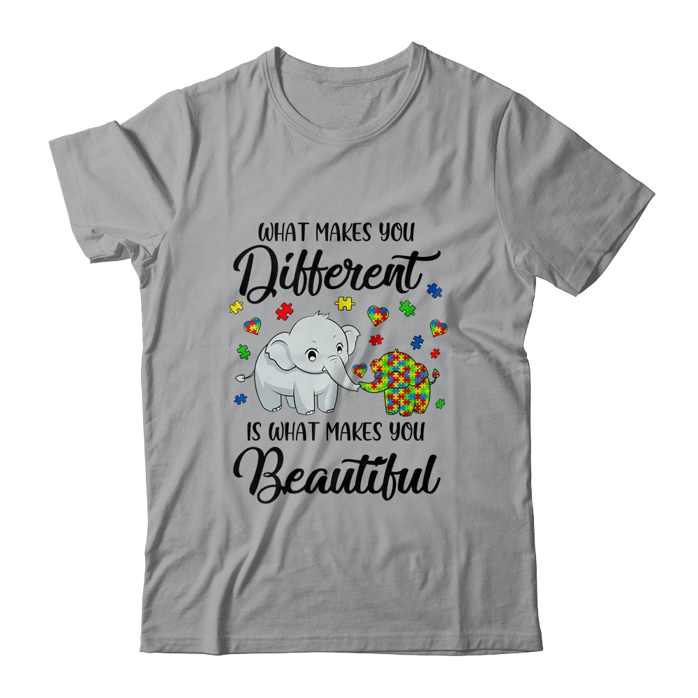 What Makes You Different Elephant Mom Autism Child Awareness Shirt & Hoodie | siriusteestore