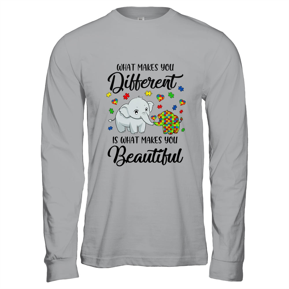 What Makes You Different Elephant Mom Autism Child Awareness Shirt & Hoodie | siriusteestore